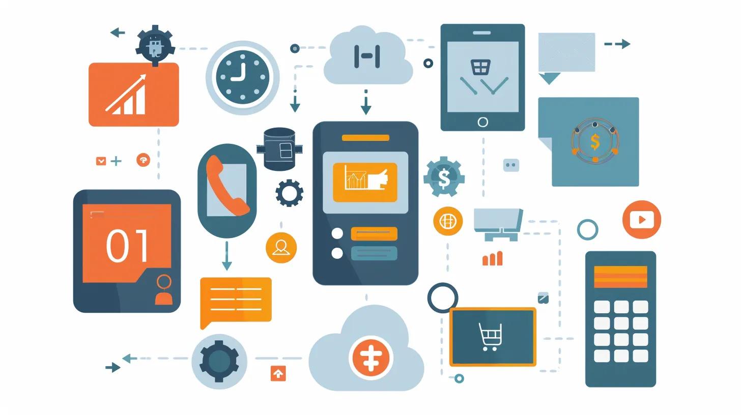 Diagram showing VoIP advantages for small businesses