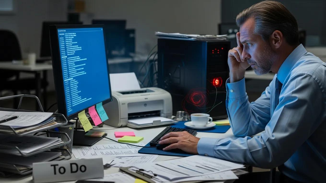 Professional stressed over costs associated with outdated IT infrastructure